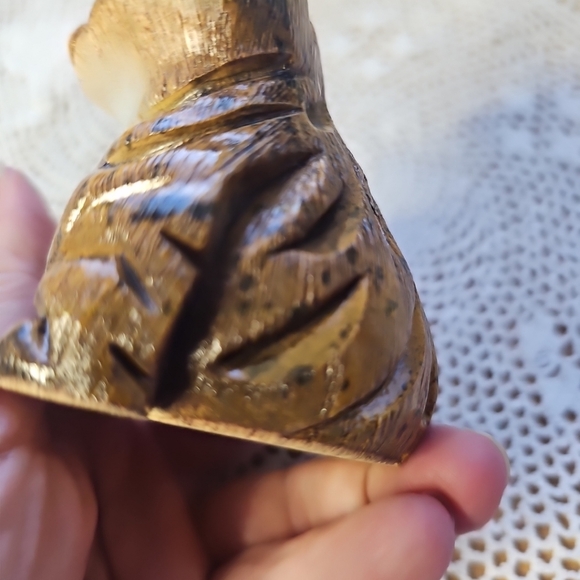 Vintage Artesania Rinconada Tabby Cat Figurine Uruguay Clay Ceramic 3" Chip Paw - Picture 11 of 14